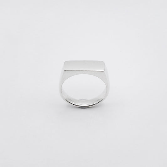 Milton rectangle signet ring