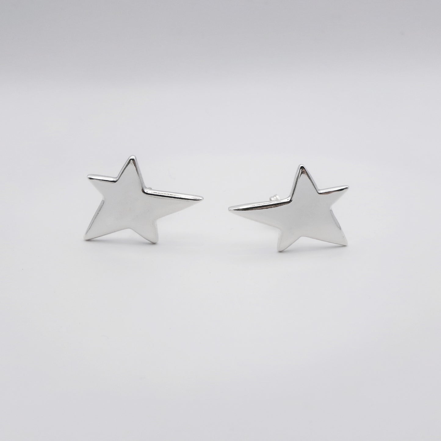 Sterling silver Star stud earrings