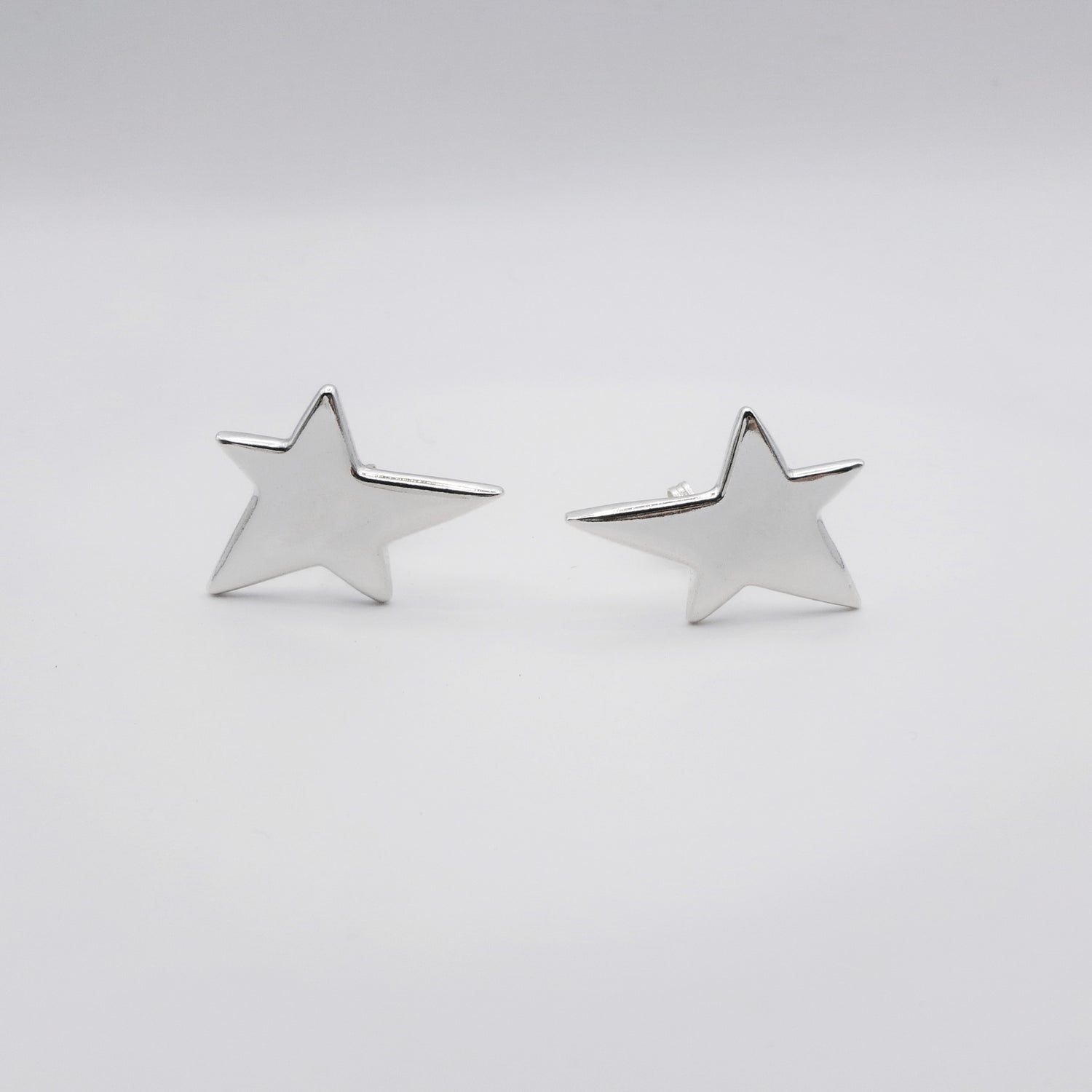 Sterling silver Star stud earrings